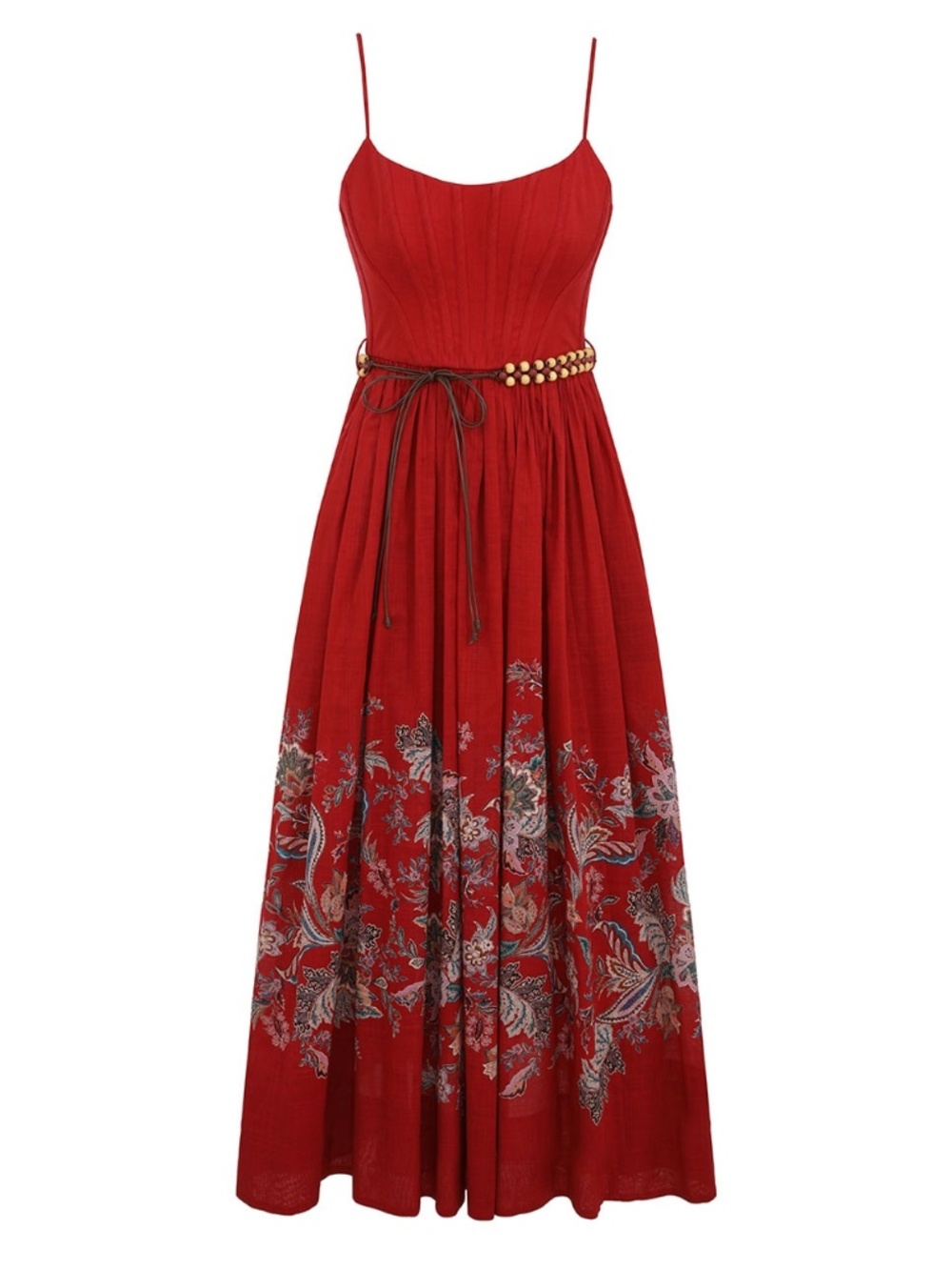 ZIMMERMANN Womens RHIANNON CORSET MIDI DRESS Size 10 US